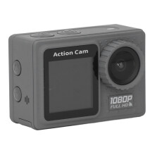 Ceamara Gníomhaíochta Dé-Scáileáin WiFi 16MP Uiscedhíonach 1080P FHD 30FPS Uillinn Leathan 120 Céim le Cárta 64GB Camcorder Faoi Uisce