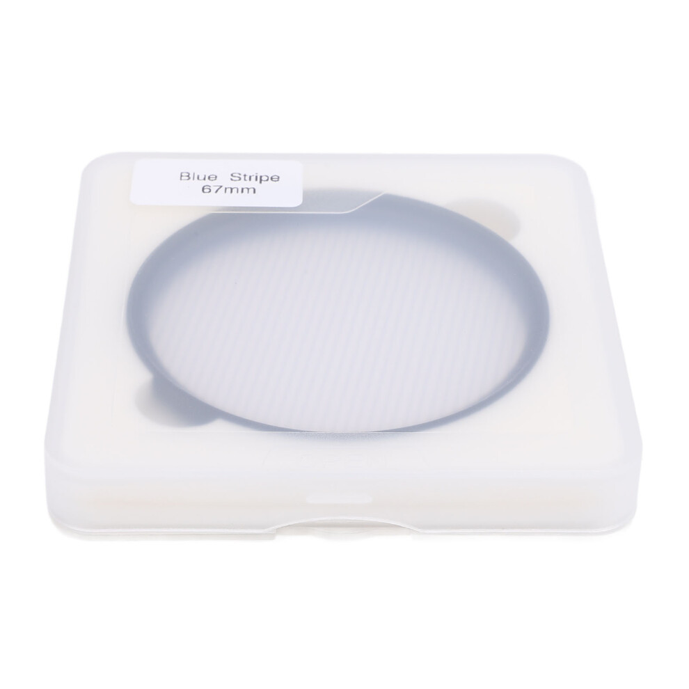 Camera Streak Filter 67Mm Optical Glass Streak Special Effect Lens Filter With Storage Box Compatible With Phone Camera Photography Blue 3084250723275