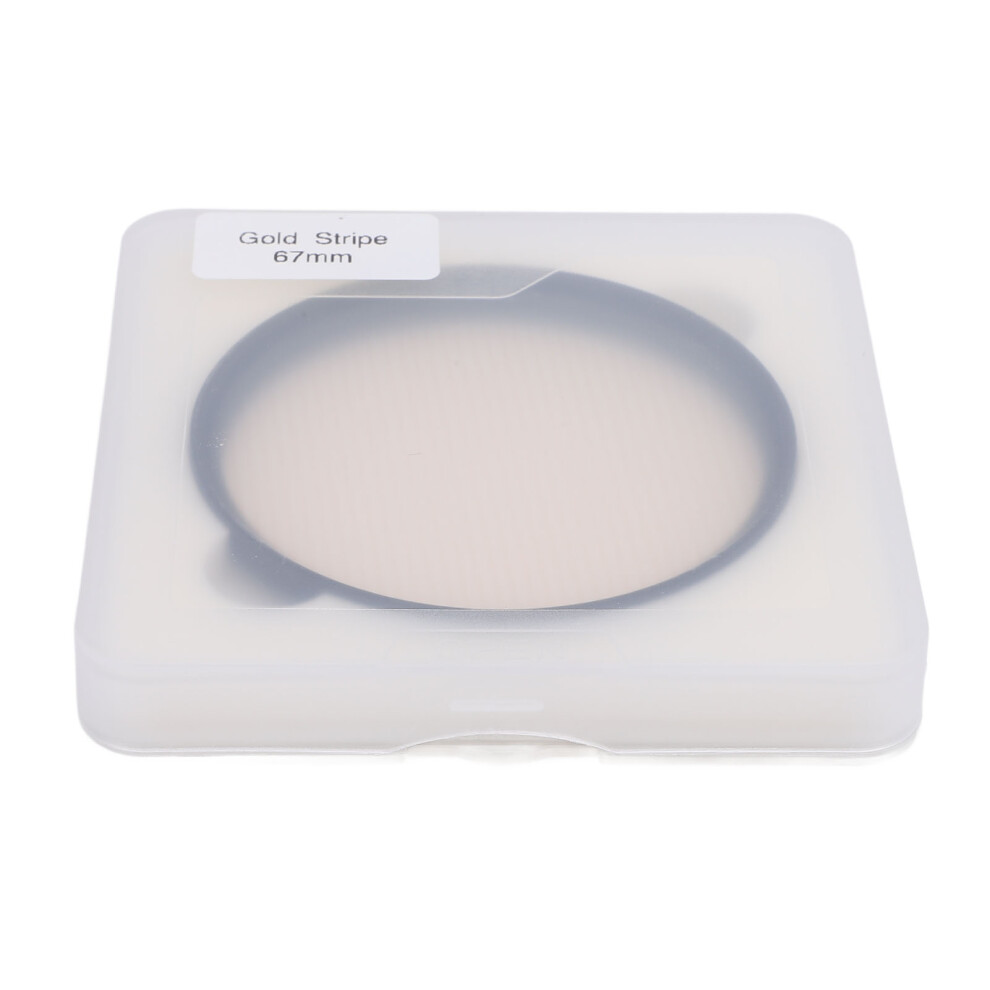 Camera Streak Filter 67Mm Optical Glass Streak Special Effect Lens Filter With Storage Box Compatible With Phone Camera Photography Gold 3143617204762