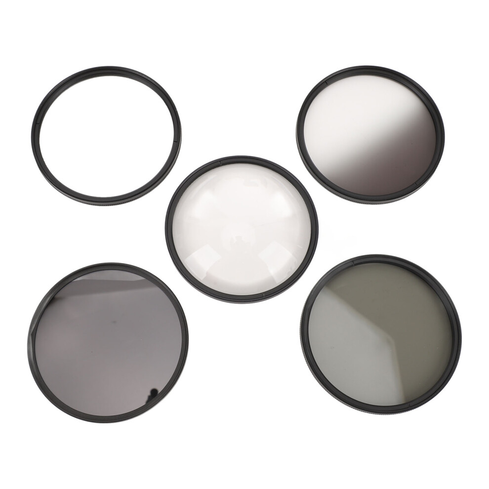 Camera Lens Filter Kit With Cpl Nd8 Filter 6 Points Star Filter Graduated Filter Macro Filter Dust Proof Anti Scratch Fingerprint 49Mm Gray 3340753614756