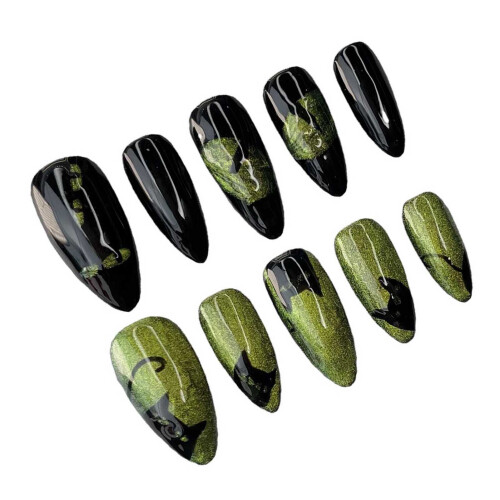 (S) Shiny Almond False Nails for DIY Home Decoration 1