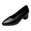 (Black, 35) Women\'s Pointed Toe Chunky Heels for Work & Wedding 7