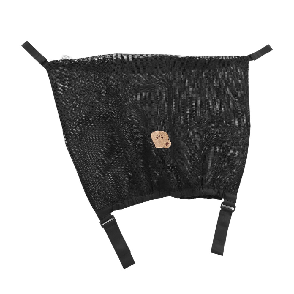 Waterproof Polyester Baby Stroller Organizer Diaper Bag 50x67cm Black
