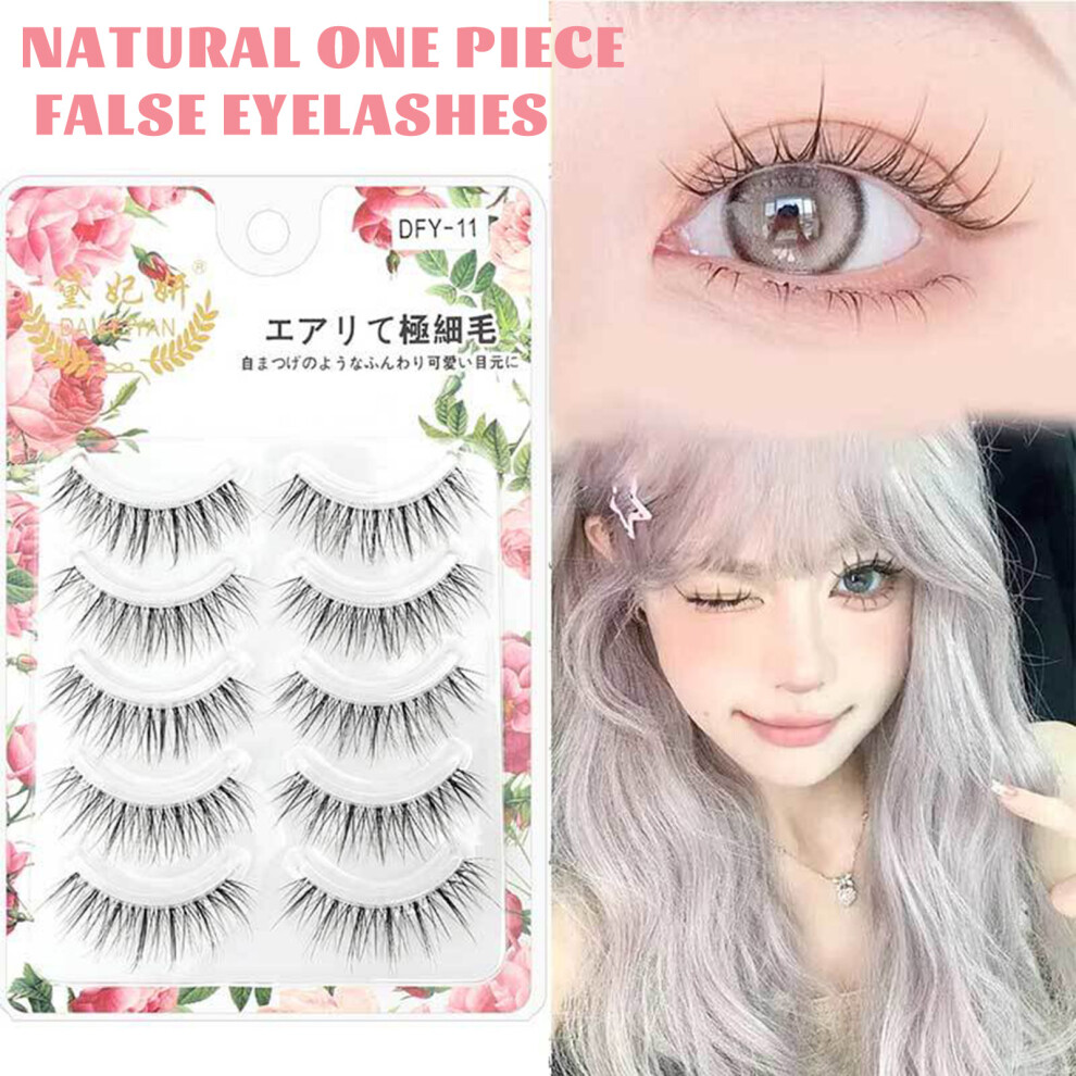 Dachuang Beauty 5 Pairs Reusable False Eyelashes - Bouncy Volume