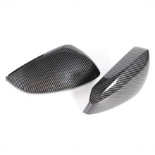 Stylish Carbon Fiber Pattern Side Mirror Cover Caps for A3 S3 RS3 8Y 3 2021-2024 LHD