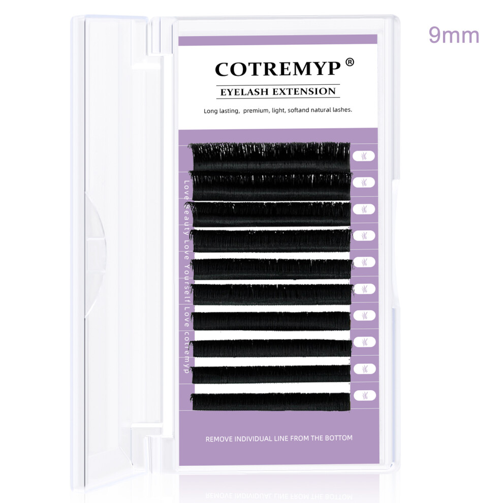 Penghui-Toys (9Mm) Reusable False Eyelashes - Soft & Easy Wear