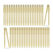 50 St Guld Metalliska Smala Kulspetspennor Indragbara Svart Bläck Koniska Pennor 1,0 mm Pennspets Tillbehör för Bröllopshem