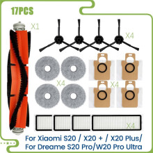 Für S20 / X20 + / X20 /für S20 Pro/W20 Pro Ultra Hauptseitenbürste Hepa-Filter Wischtuch Staubbeutel
