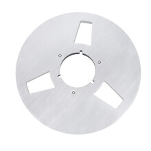 3 Hole 10.5inch Open Reel Audio Tape Empty Nab Hub Reel-to-Reel Recorders with Disk New Aluminum Accessories Silver