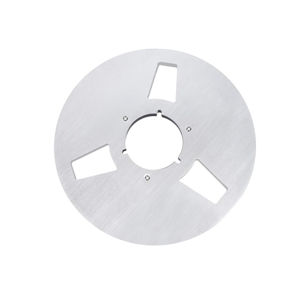 3 Hole 10.5Inch Open Reel Audio Tape Empty Nab Hub Reel-To-Reel Recorders With Disk New Aluminum Accessories Silver 6033970332660