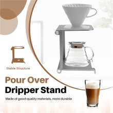 Suporte Dobrável para Gotejamento de Café em Liga de Alumínio para Café Expresso Manual, Ferramenta Portátil para Viagem e Uso Doméstico