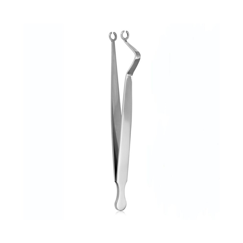Ear Nose Piercing Clamps,Nose Septum Piercing Piercing Tool for All Piercings Stainless Steel Slotted Locking