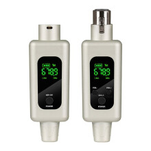 2.4G Wireless Microphone Converter UHF Transmitter XLR Transmitter Receiver Adapter for Wired Dynamic Microphone 48v, B