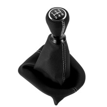 Pommeau de Levier de Vitesse en Cuir PU pour Voiture, Cache-Poussière, Soufflet de Levier de Vitesse pour 207 307 406 pour Citroën C3 C4 C5