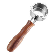 51mm Bottomless Portafilter with Puck Screen, 3 Ears Stainless Steel Professional Espresso Portafilter