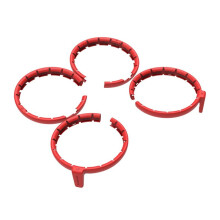 for Flip Paddle Protector Anti-Collision Drone Booster Stand Propeller Blade Protection Ring Accessories Red