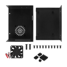Aluminum Alloy Case for Orange Pi 5  Metal Case with Cooling Fan Aluminum Heatsink Metal Shell for Orange Pi 5