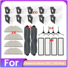 Lot de 24 Filtres à Poussière et Chiffon de Nettoyage pour Aspirateur pour Mova S10 S10Plus - Pièces de Rechange