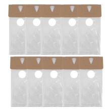 500er-Packung Türhänger-Taschen 6 Zoll X 12 Zoll, Transparente Türhänger-Taschen Schützen Flyer, Broschüren, Hinweise, Drucksachen