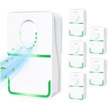 6 Pack Purificatore D'Aria Plug In, Ionizzatore D'Aria Negativo per Uso Domestico, Purificatore D'Aria Mobile Senza Filtro con Luce Verde Spina