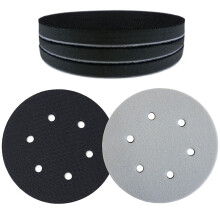 5er-Pack 6 Zoll Schleifpads mit Klettverschluss - Weiche, Dichte Schwammpolster-Puffer-Stützpads mit EVA-Schaum
