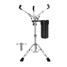 Supporto per Rullante con Porta Bacchette, Supporto per Pad per Batteria Regolabile In Altezza per Tamburo A Lingua D'Acciaio/Tamburo Muto/Rullante