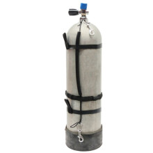 Stainless Steel Scuba Diving Tank Cylinder Stage Bottle Rigging Sidemount Strap for Tank Elastic Decompression Bottle A
