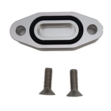 LS Billet Oil Cooler Block Off Plate Oil Pan for Gen III IV Series Engines LS3 LSX LS1 LS2 L9H LQ4 LQ9 L92 4.8L 5.3L