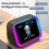Intelligent Large Screen  Clock Speaker with Temperature Display Control Table Speaker FM Office Decor Black 4