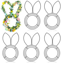 Metal Frame Linear Easter Flower Garden Tinsel Easter DIY Holiday Hanging Ornaments