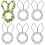 Metal Frame Linear Easter Flower Garden Tinsel Easter DIY  Holiday Hanging Ornaments 1