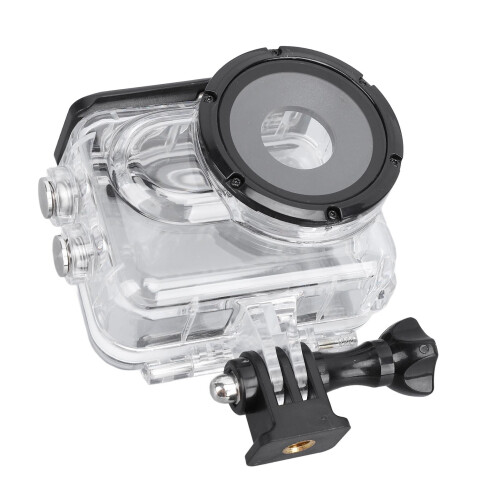 Waterproof Protector Case Compatible With GO 3 60M/ 196FT Depth Underwater Protective Case Compatible With Go 3S Action Camera 2