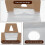 Pacote com 500 Sacos para Pendurar Na Porta, 6 Polegadas X 12 Polegadas, Sacos Transparentes para Pendurar Na Porta Protegem Folhetos, Brochuras, 1