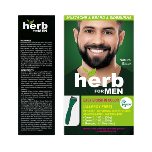 Herb For Men Mustache & Beard Dye 3 Pack 2