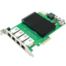 PCIE Gigabit Network Card 4-Port PoE Ethernet Adapter Server PC High-Performance Adapter I350 Wired Network Card