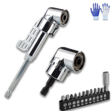 105 Degree Right Angle Drill Adapter, Right Angle Drill Driver Extension Bit Power Screwdriver Socket Adapter