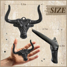 Cowboy Hat Rack for Wall 4 Pack Modern Metal Cowboy Hat Holder Cast Iron Cowgirl Hat Hanger Western Hooks for Storage