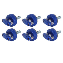 6PCS Blue Aluminum Hard Top Fastener Kit for Jeep Wrangler JK JLU JT
