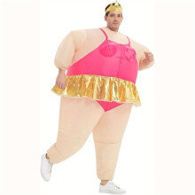 Inflatable Ballet Dancer Costume Adult Sequin Blow- Funny Costume, Ballet Performance, Festivals & Cosplay Dress