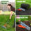Thatch Rake, 15-Inch Lawn Thatching Rake, Robust Rake, Steel Metal Rake with Handle, Versatile Grass Grooming Rake 1