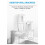 Magic Color Breathing Light Infrared Sensor Soap Dispenser Foam Automatic Sensor Hand Sanitizer Machine Wall Mounted 6