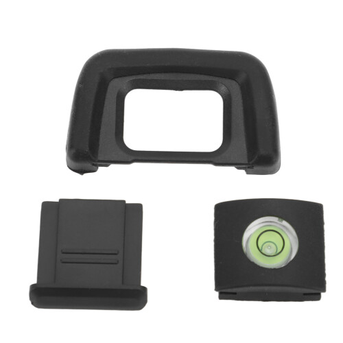 Ocular de visor de câmera de 22 mm com tampa de sapata de flash e nível, compatível com Nikon D7500. 1
