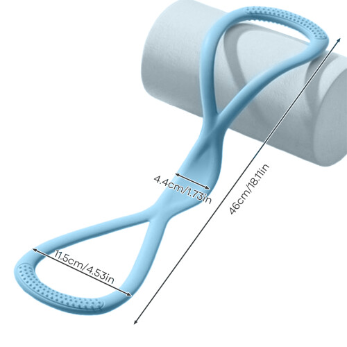 (D) 8-Shape Resistance Band 15/35lbs Arm Leg Back Workout 1