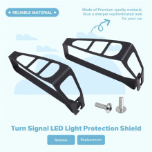 Motorcycle Turn Signal LED Light Protection Cover Shield for 368G 368 G 368-G Rear