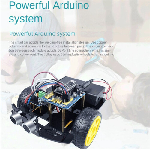 Car  Robot Programmering Kit GöR det SjäLv Elektroniskt Kit  Car Robot Kit Programmering LäRande Programmering Kit 2