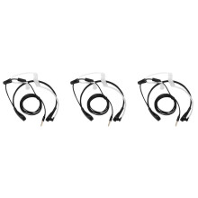 3X 1 Pin 3,5 mm Throat Mic Mikrofon Covert Akustische Tube Hoermuschel Headset für / / / / MOTORO Smartphone Kopfhoerer