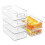 Fridge Storage Organizer, Stackable Storage Organizer - Clear BPA Free Organizer for Refrigerator, Freezer and Kitchen 2