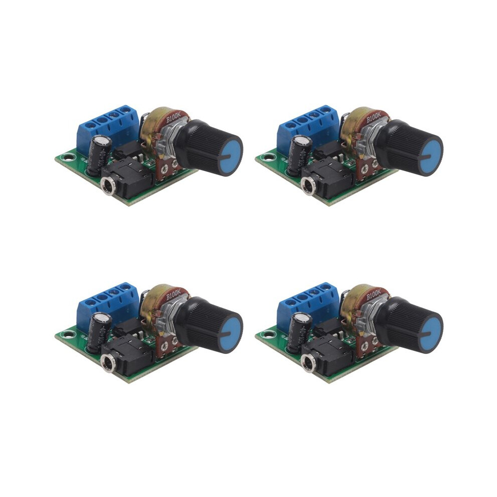 4X Lm386 Super Amplifier Board, 3V-12V, 0.5W-10W Speaker Low Noise Power Consumption, For Speaker Audio System Diy 6032328777535