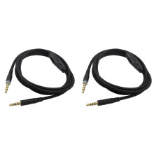 2X pour -HyperX Cloud Alpha/-HyperX Cloud Core Flight Câble pour Casque avec Contrôle Du Volume Câble pour Casque de Contrôle Du Son