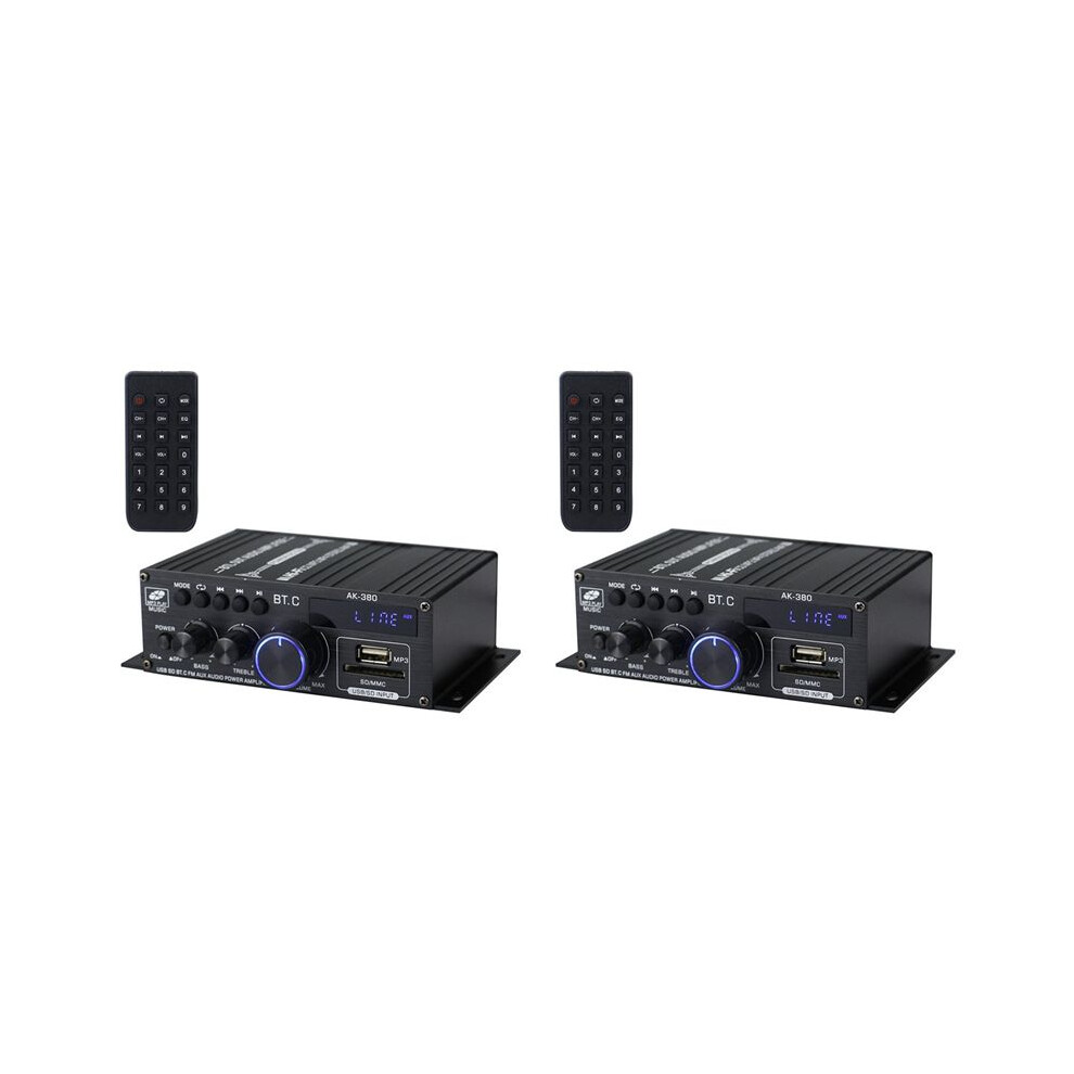 2X Ak380 800W 12V Power Amplifier Stereo Home Car Bass Audio Amp Music Player Car Speaker Class D Fm Usb/ 6031886661553